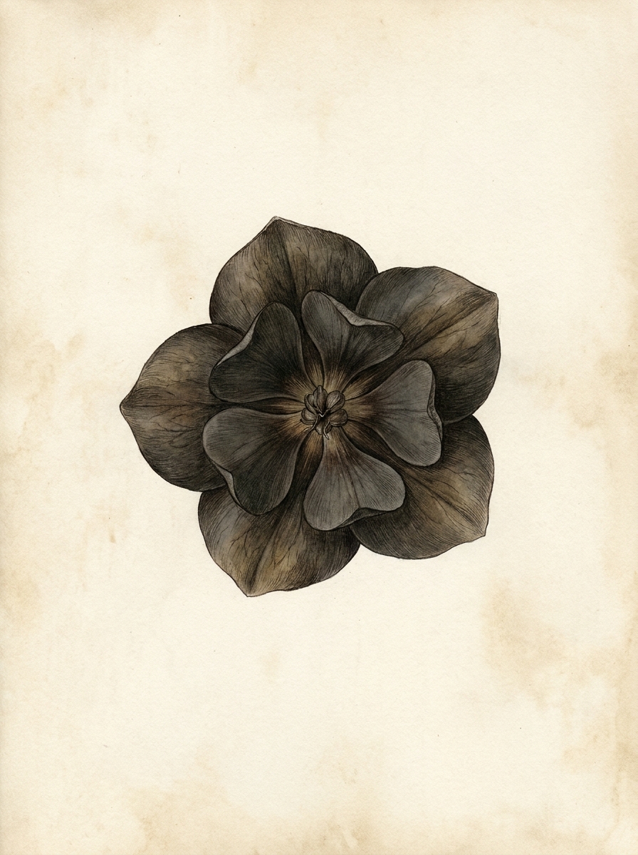 Lámina Oscura — print de colección Sésara Botánica, lujo silencioso