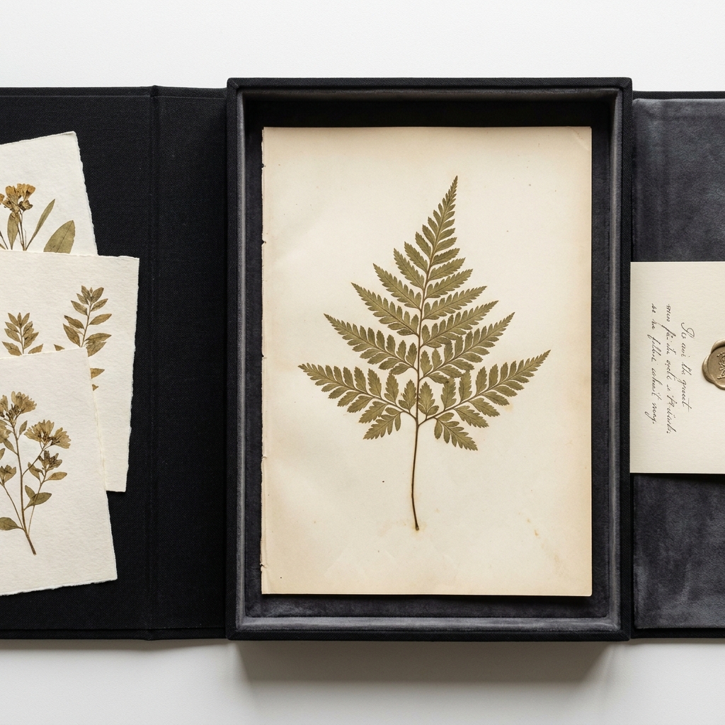The Botanical Vault — edición ancla de Sésara Botánica, presentada en caja de archivo